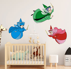 Sleeping Beauty Fairies Disney Princess Wall Sticker Decal Kids Decor Art Girls DSP40