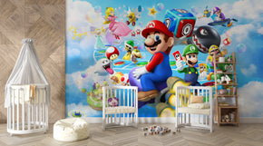 Super Mario Bros Self-Adhesive Wallpaper Mural Home Wall Art Decor WP20