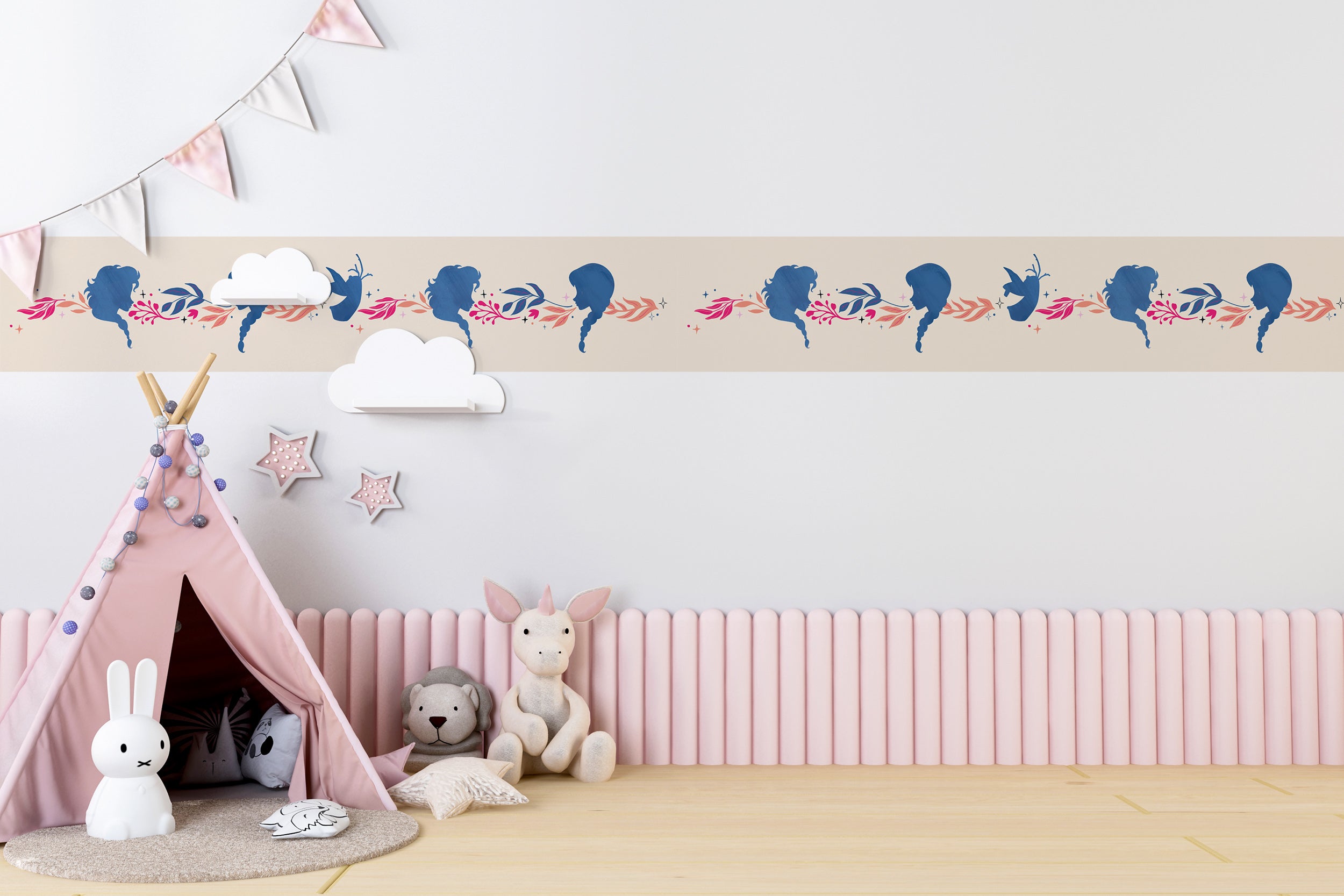 Frozen Wall Border Elsa Princess Decal Wall Sticker Art