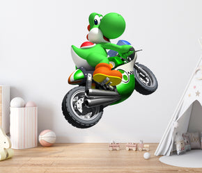 Yoshi Super Mario Bros Kart Wall Decal Removable Sticker Kids Home Decor Art SMR13