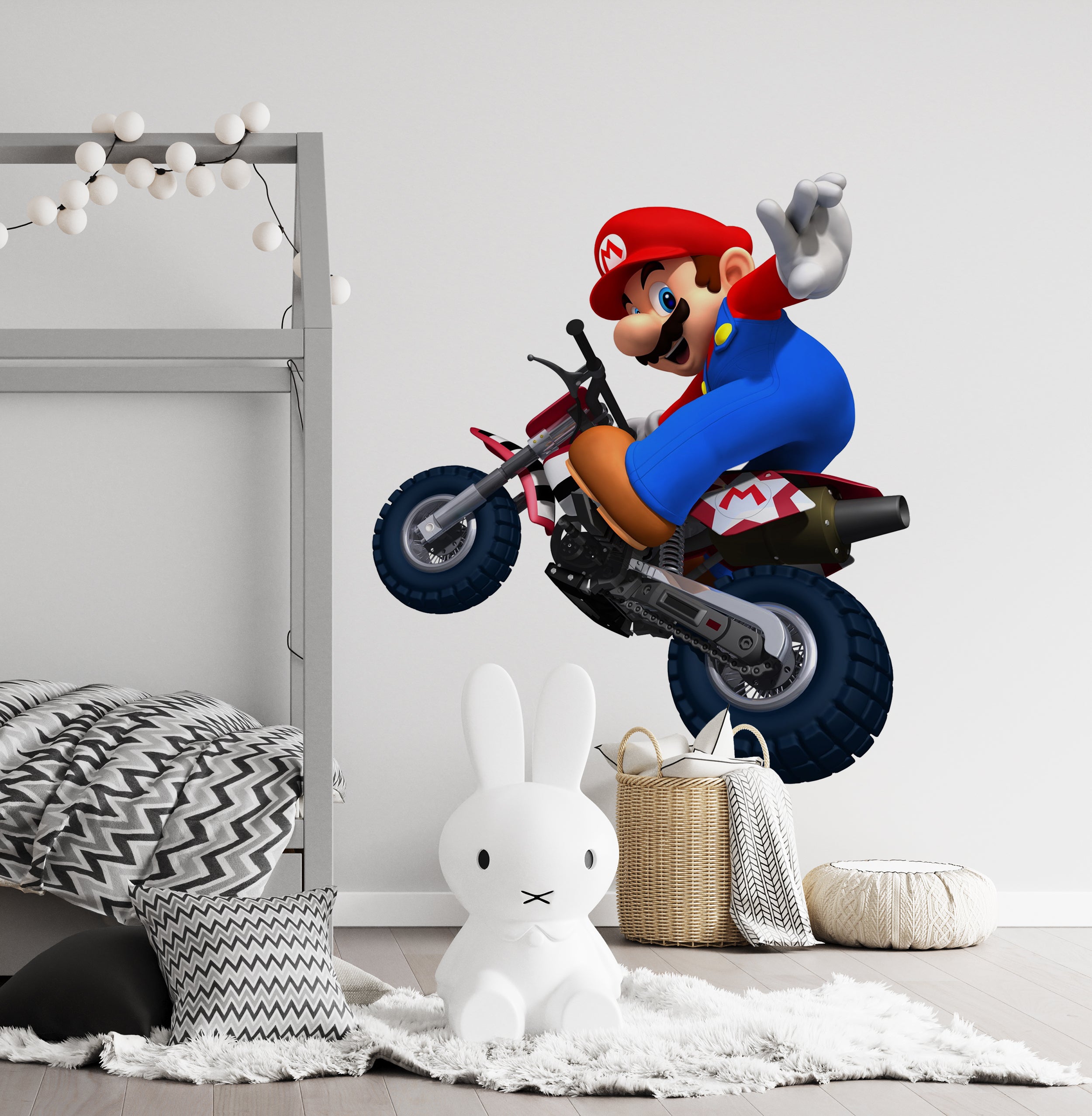Super Mario Bros Kart Wall Decal Removable Sticker Kids Home Decor Art SMR11