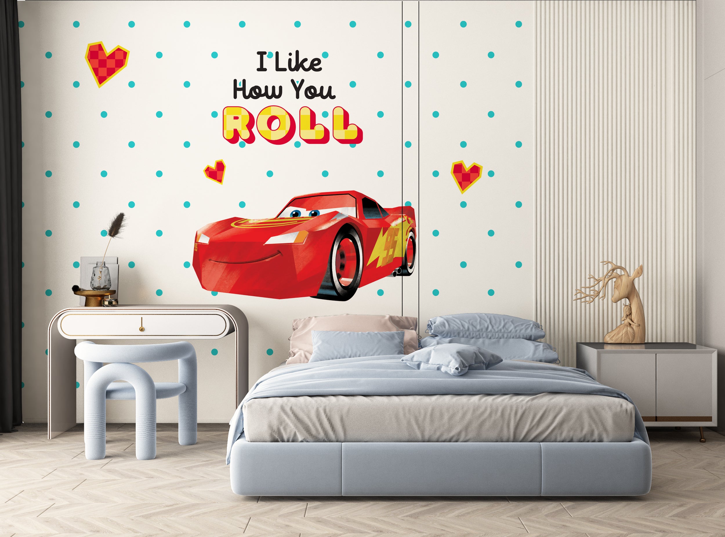 Lightning Mcqueen Cars  Wall Sticker Decal Mural Home Decor Art