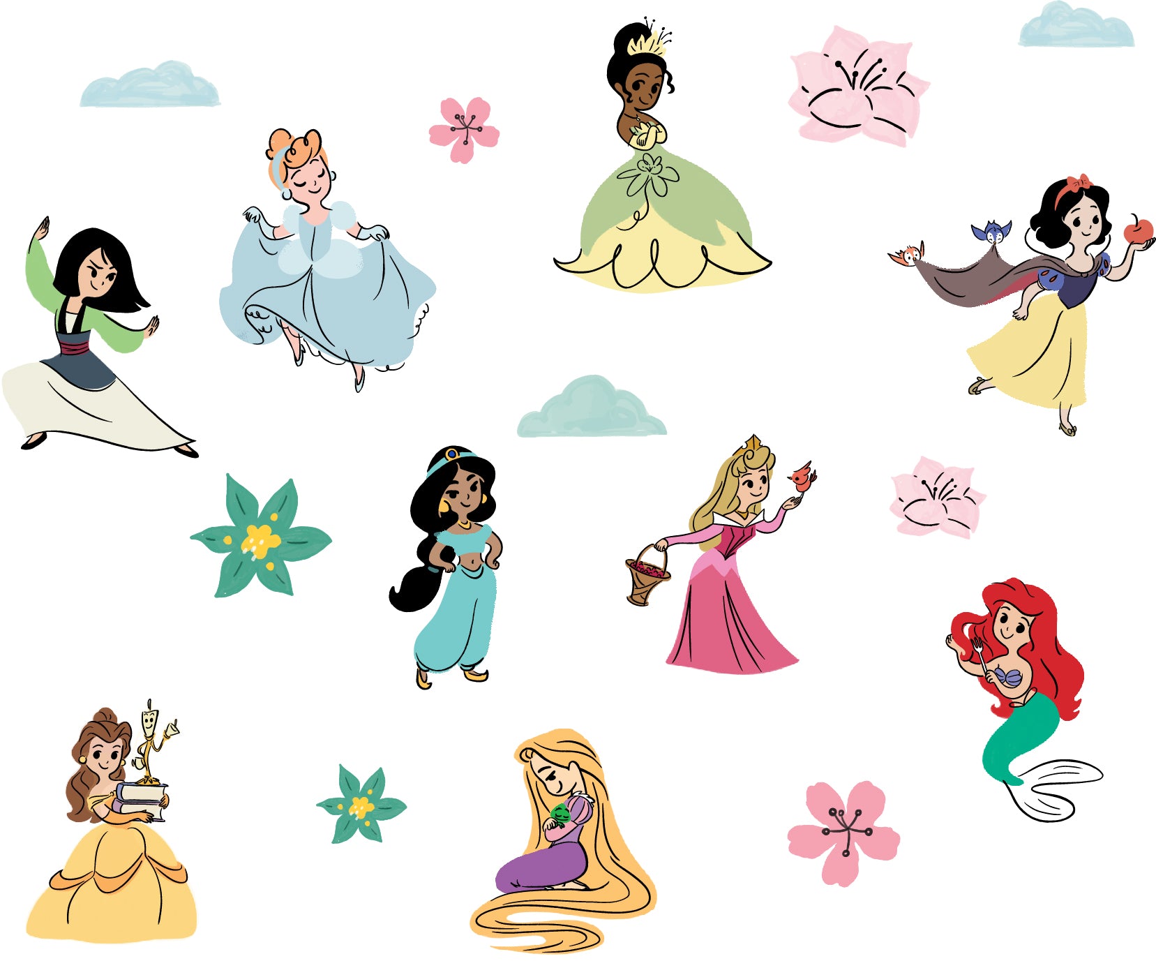 Disney Princess Nuresery & Toddles Wall Stickers Decals Home Decor Wall Art