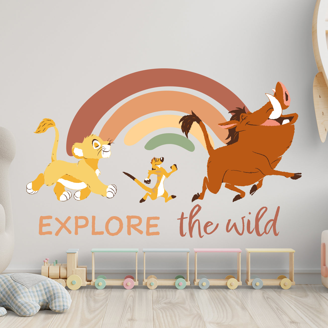 Lion King Simba, Timon & pumbaa Disney Wall Sticker Decal