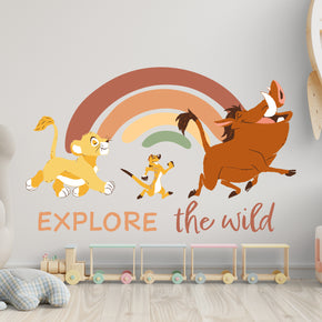 Lion King Simba, Timon & pumbaa Disney Wall Sticker Decal