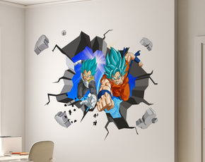 Dragon Ball Z 3D WALL EXPLOSION Decal Wall Sticker Decor Art