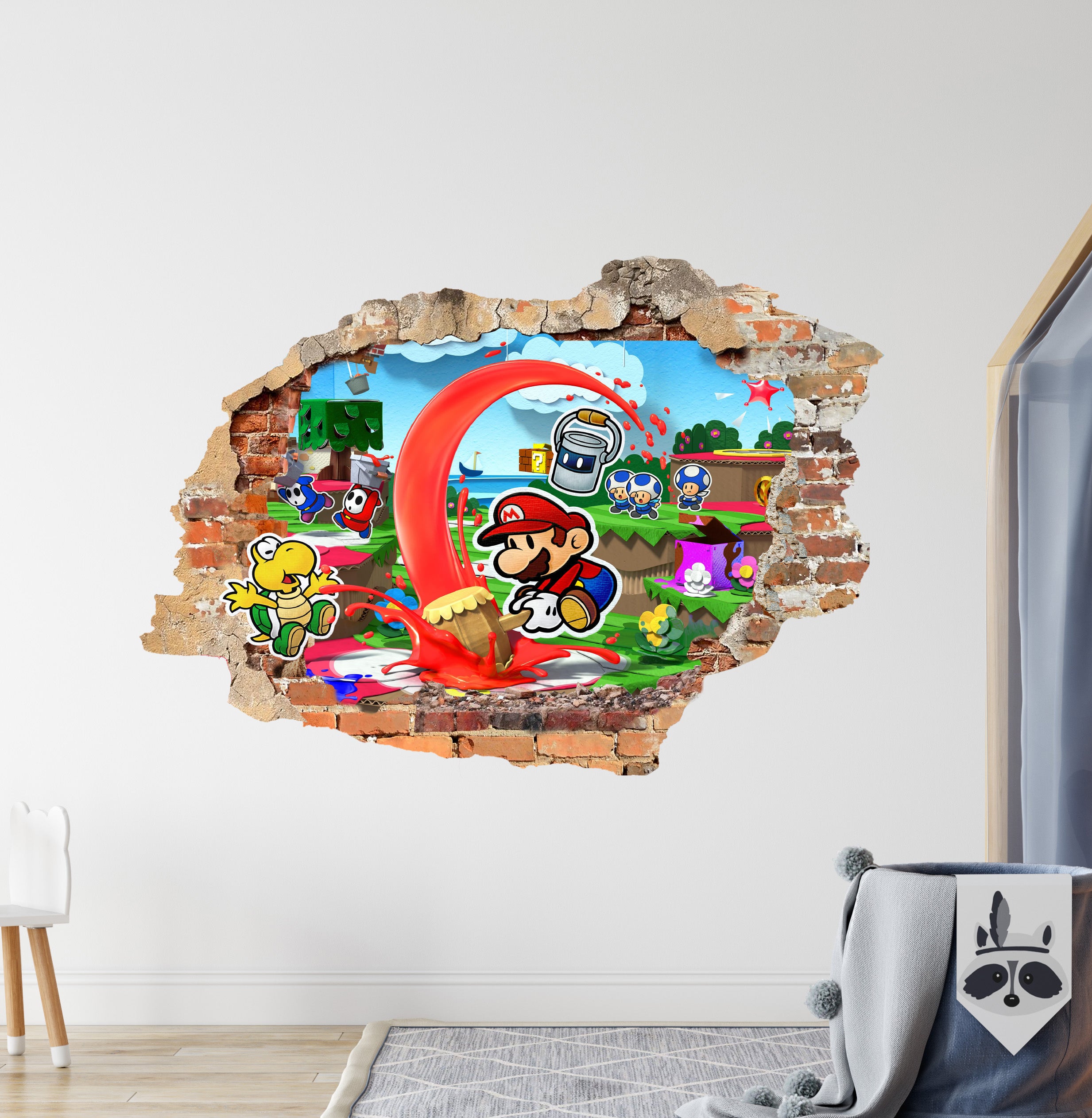 Super Mario Bros Decal Wall Sticker Decor Art Mural