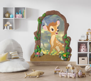 Bambi Secret Cave Wall Sticker 3D Effect Decal