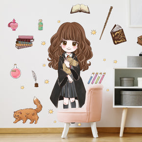 Hermione Harry Potter Wall Decal Wall Sticker Kids Room Wall Art Wizard Decor