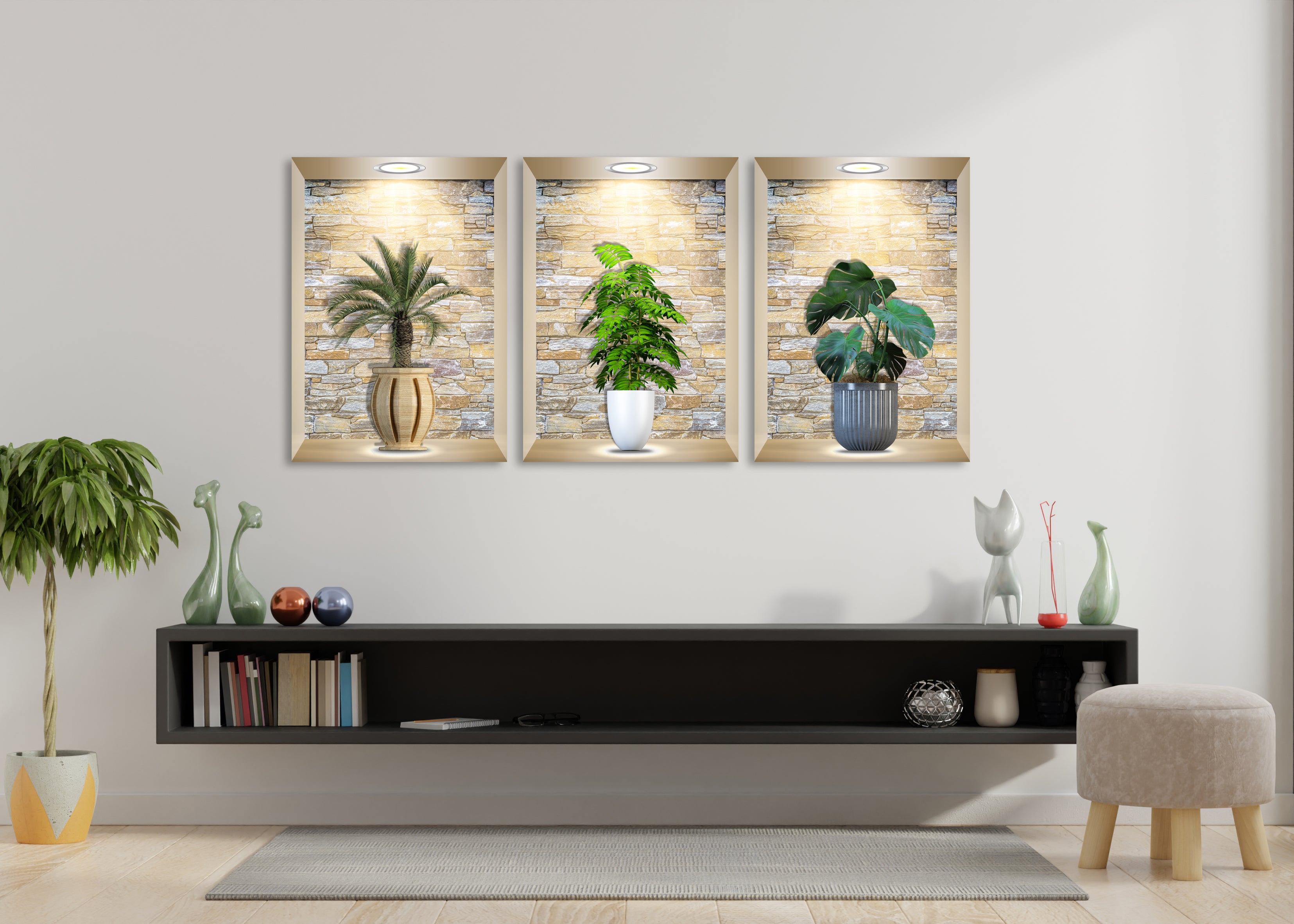 Autocollant 3D congelé de mur de fenêtre decal H73