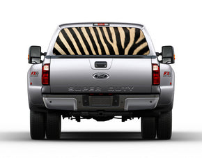 ZEBRA PATTERN Car Rear Window See-Through Net Decal