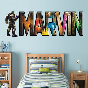 THANOS The Avengers Infinity War Personalized Custom Name Wall Sticker Decal WP210