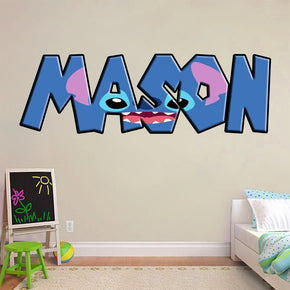 Lilo & Stitch Personalized Custom Name Wall Sticker Decal WP206