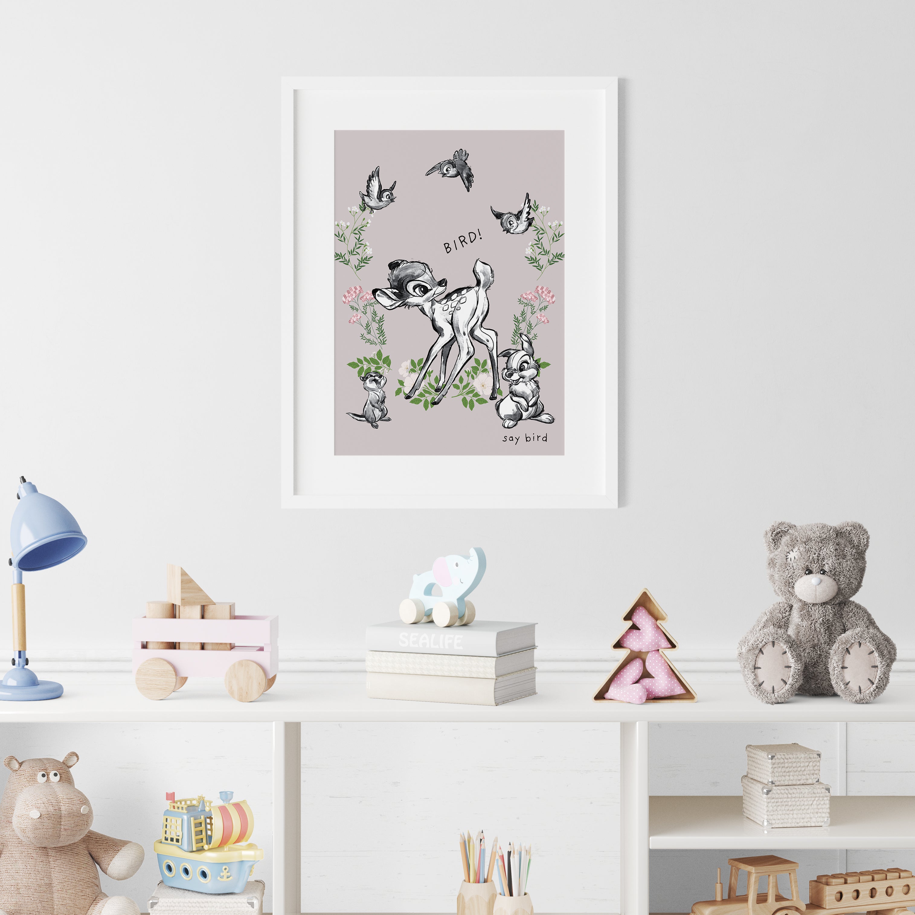Bambi Minimalist Wall Poster Premium Paper Print - Multiple Sizes Available