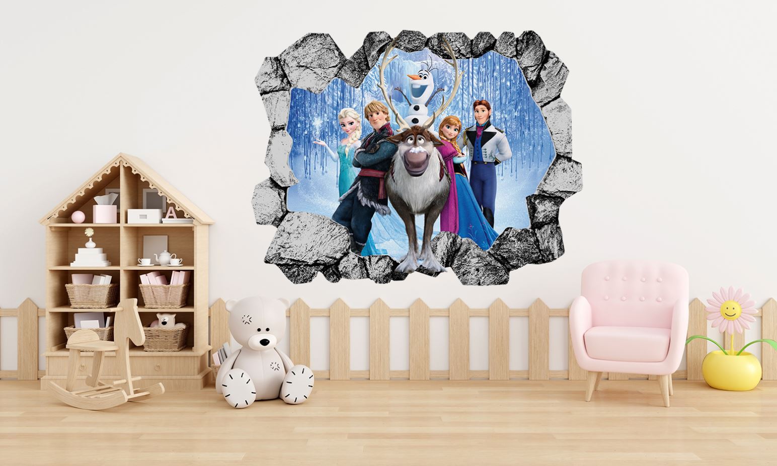 Frozen 3D Explosion Effect Wall Sticker Decal WC419