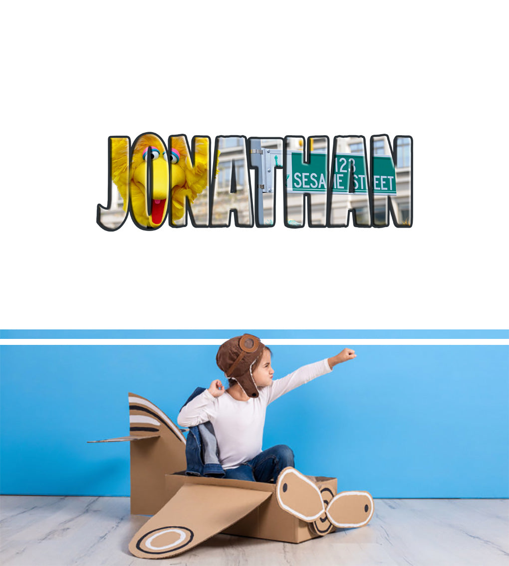 Big Bird Sesame Street Personalized Custom Name Wall Sticker Decal WP100