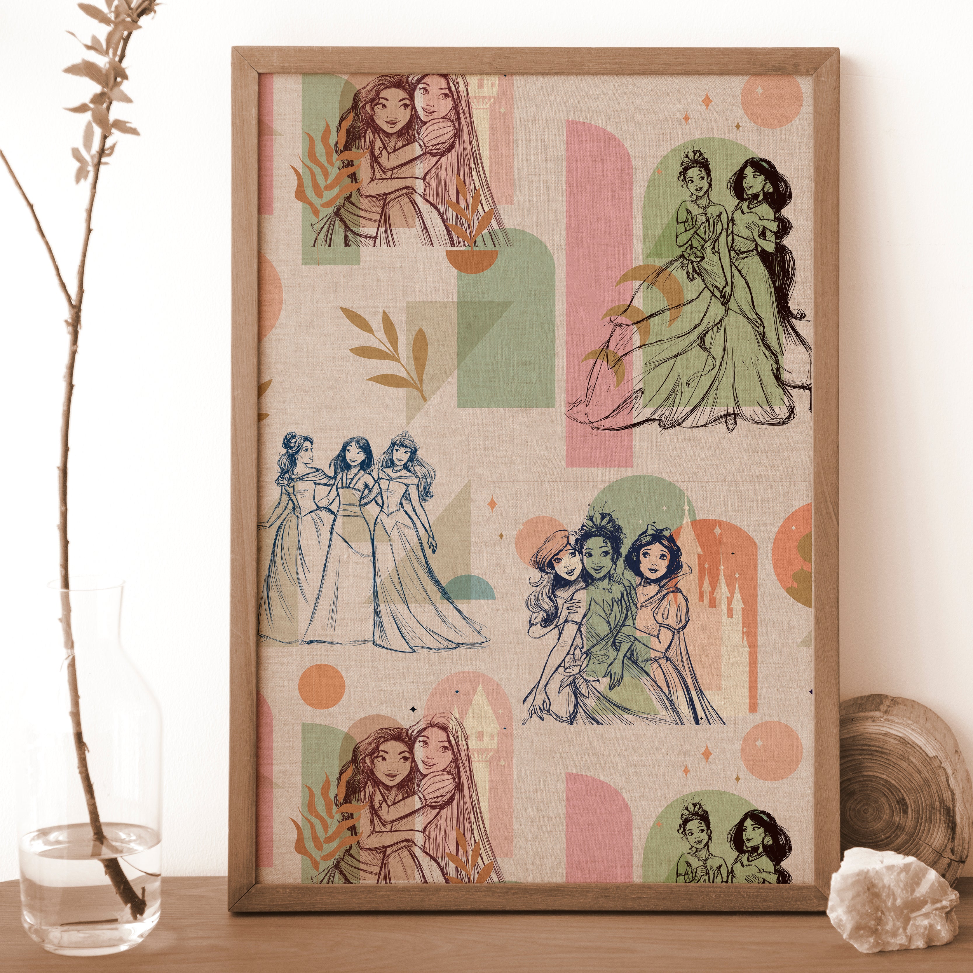 Disney Princess Wall Poster Premium Paper Print - Multiple Sizes Available