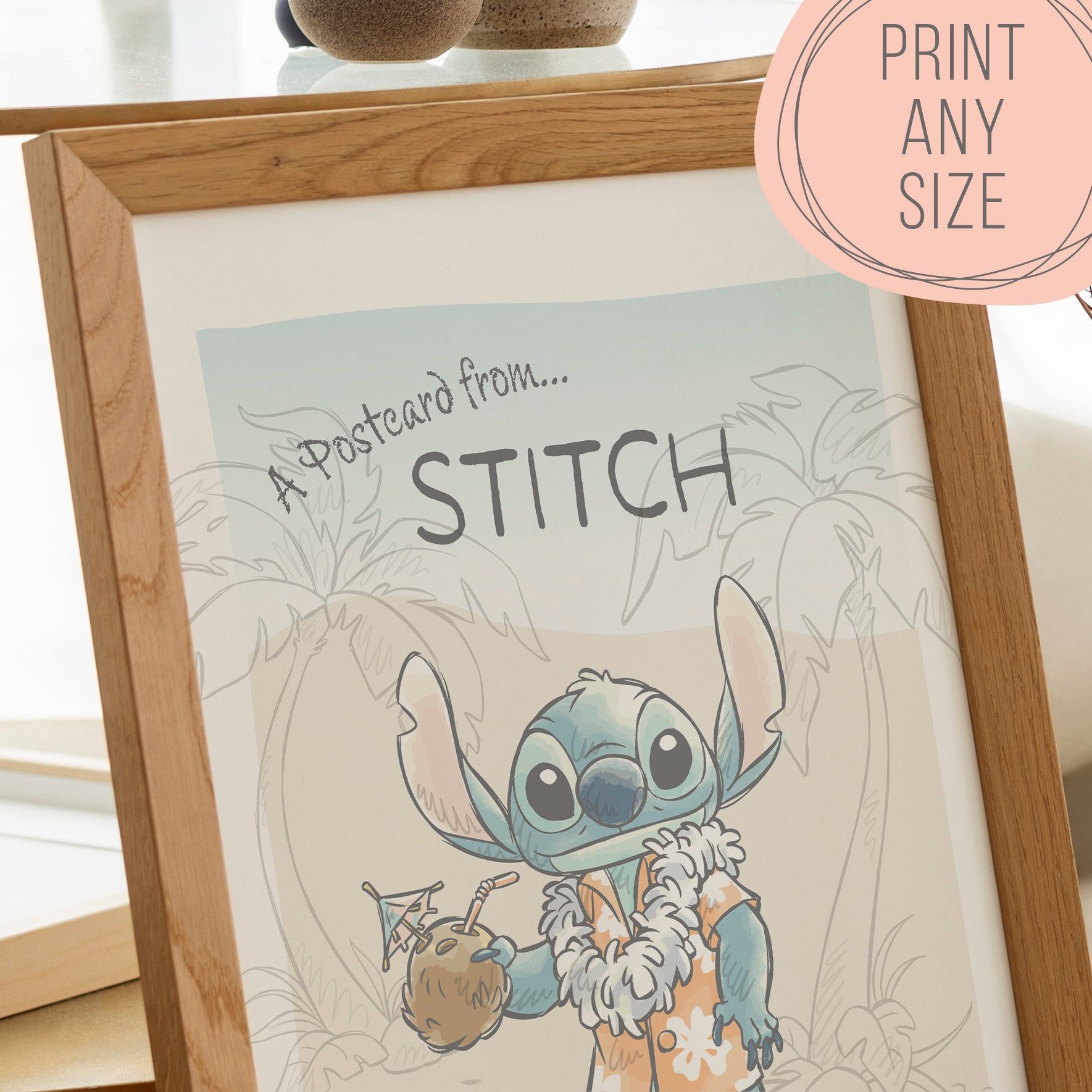 Stitch Wall Poster Premium Paper Print - Multiple Sizes Available