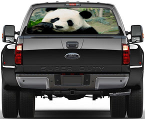 Panda Bear Animals voiture fenêtre arrière transparent autocollant net