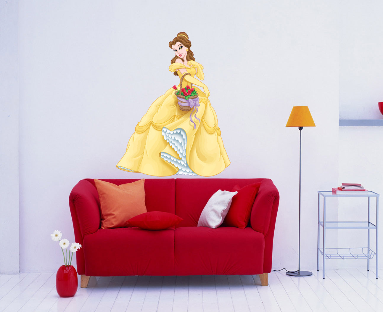 Belle beauté et la bête princesse 3D sticker mural autocollant C203