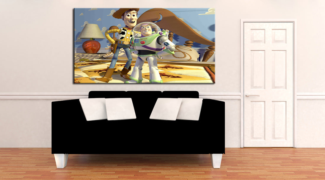 Toy Story Woody Buzz Canvas Print Giclee CA1006