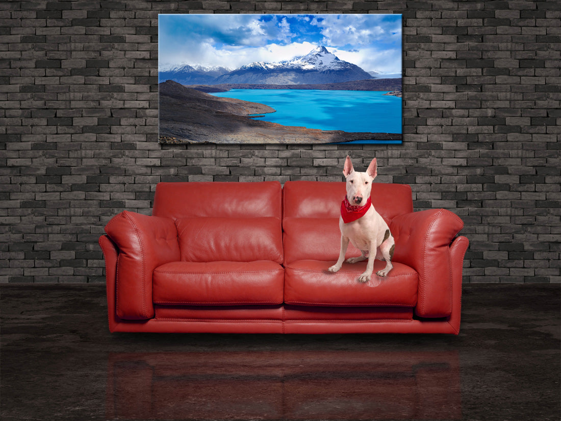 Snowy Mountain Lake Canvas Print Giclee