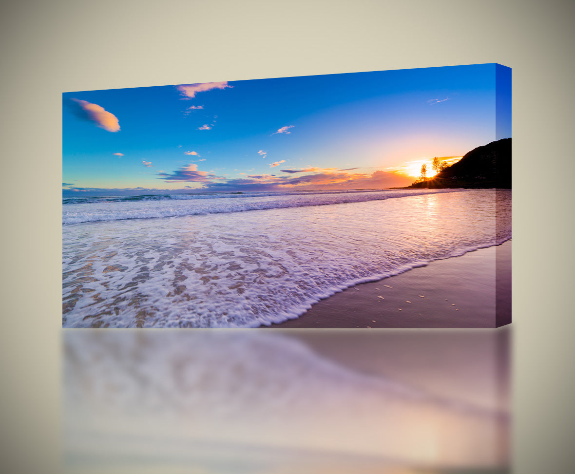 Exotic Beach Sunset Canvas Print Giclee
