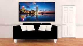 Hong Kong Cityscape Skyline Impression sur toile