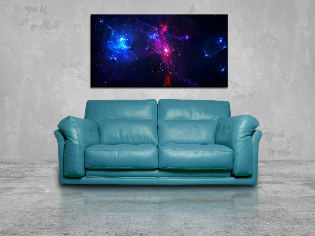 Space Interstellar Galaxy Stars Canvas Print Giclee