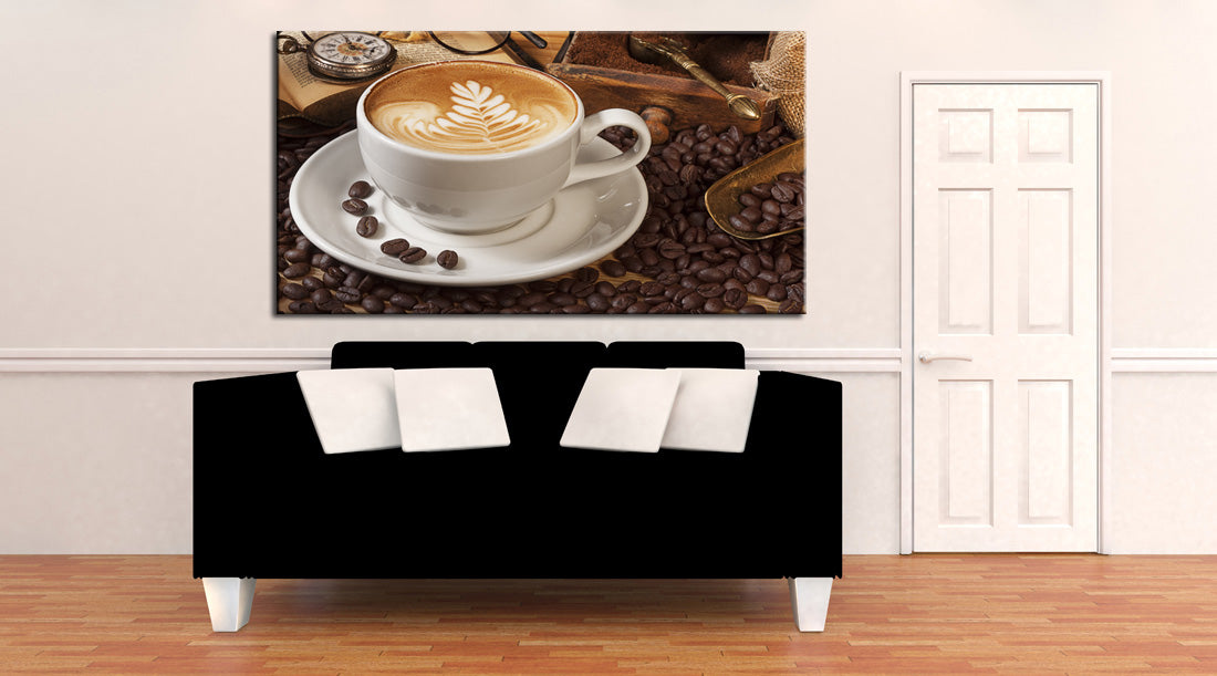 Café Boisson Chaude Cuisine Impression sur Toile Giclée