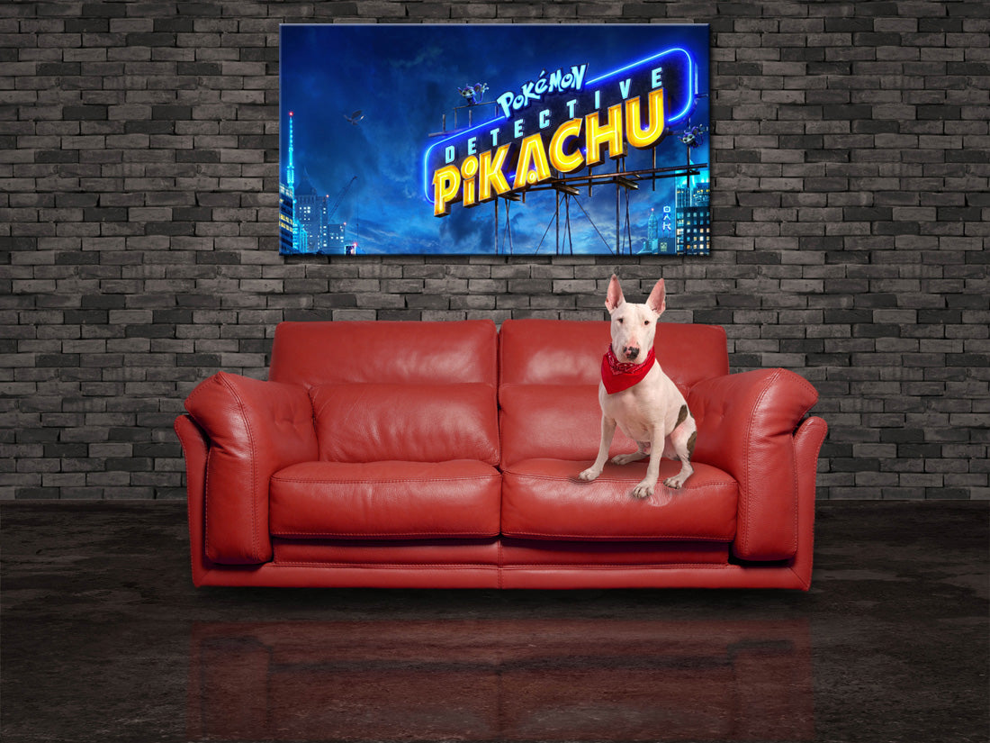 POKEMON DETECTIVE CITY Canvas Print Giclee CA1213