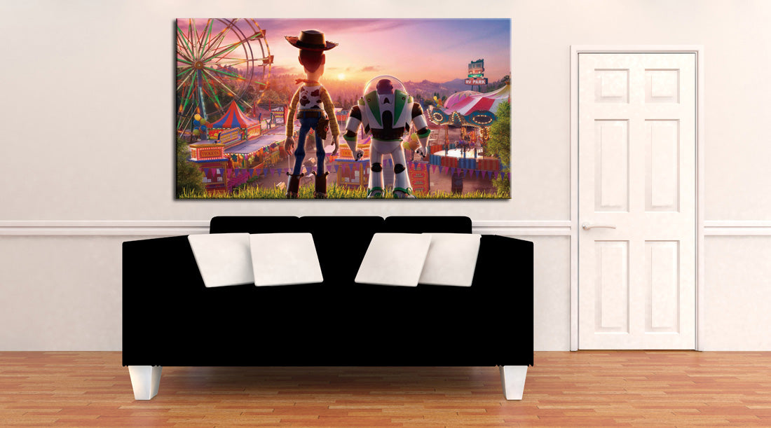 Toy Story Woody Buzz Canvas Print Giclee CA1268