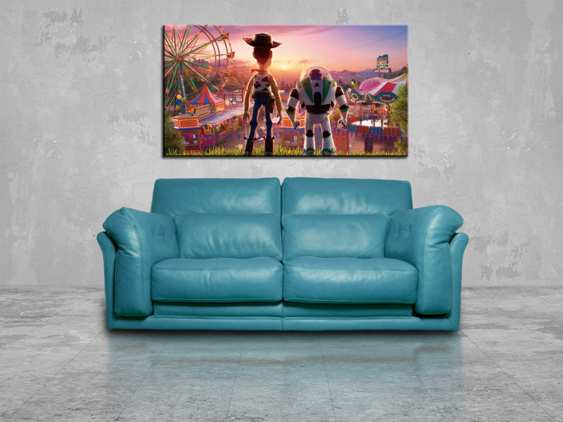 Toy Story Woody Buzz Canvas Print Giclee CA1268