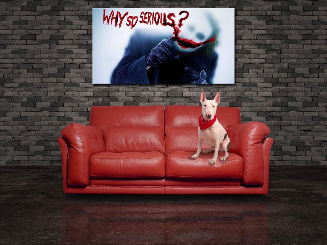 The Joker Why So Serious Canvas Print Giclee CA1278