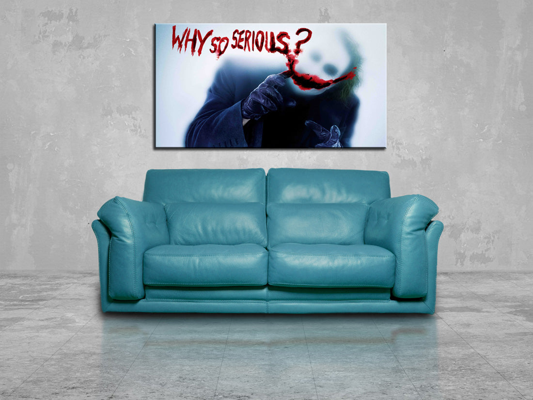 The Joker Why So Serious Canvas Print Giclee CA1278