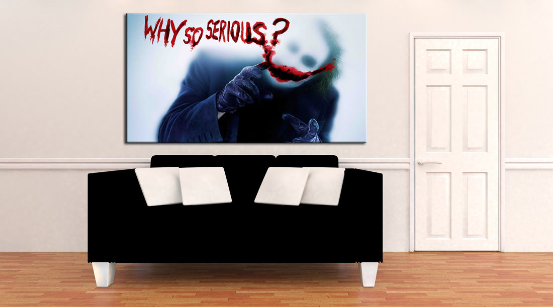 The Joker Why So Serious Canvas Print Giclee CA1278