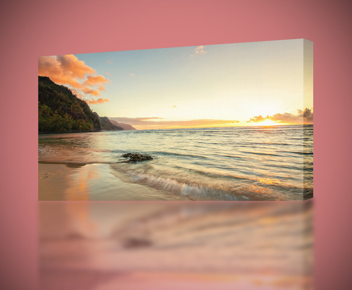 Beach Sunset Canvas Print Giclee