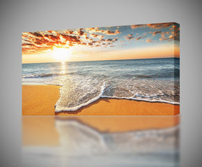 Giclee d’impression de toile de coucher du soleil de plage