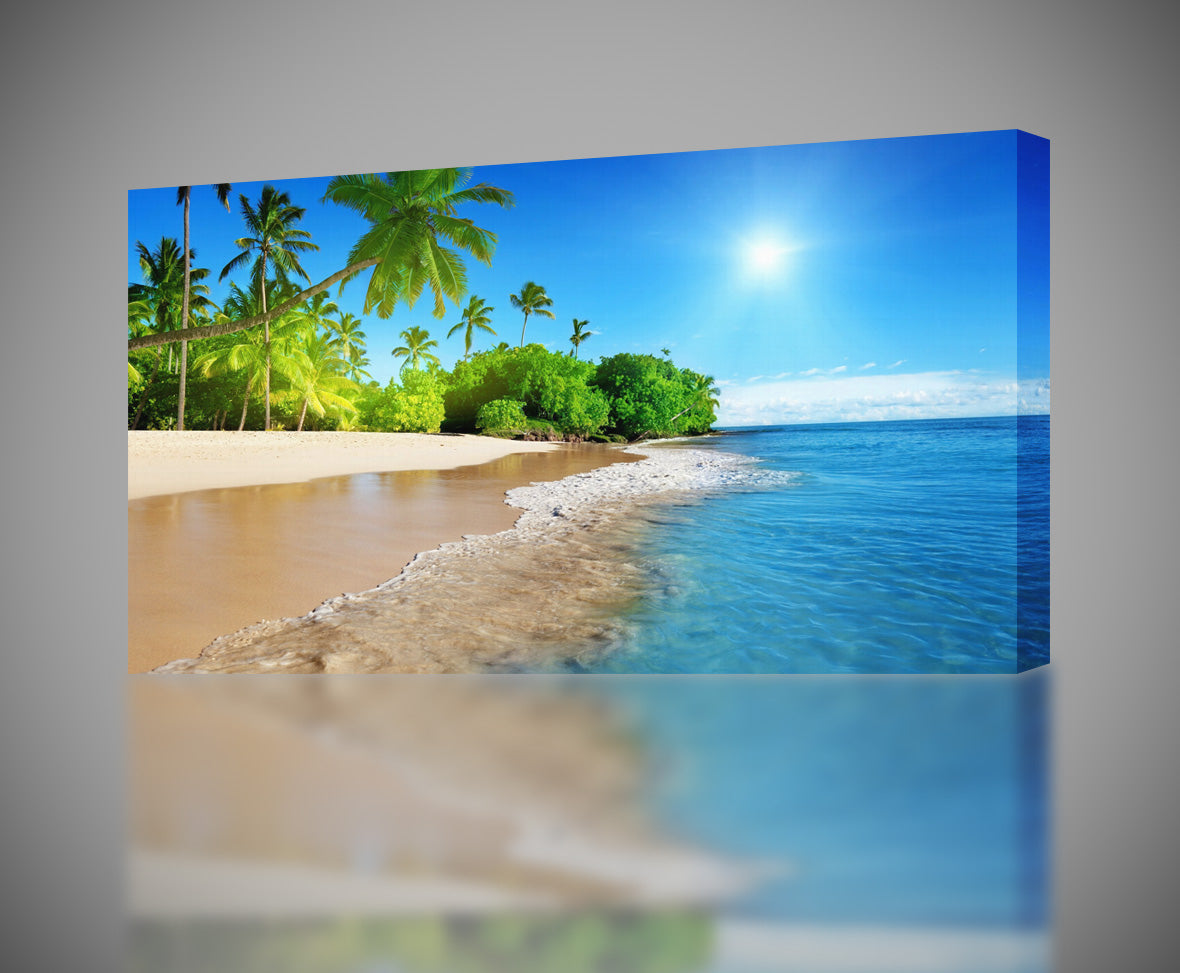Tropical Beach Canvas Print Giclee