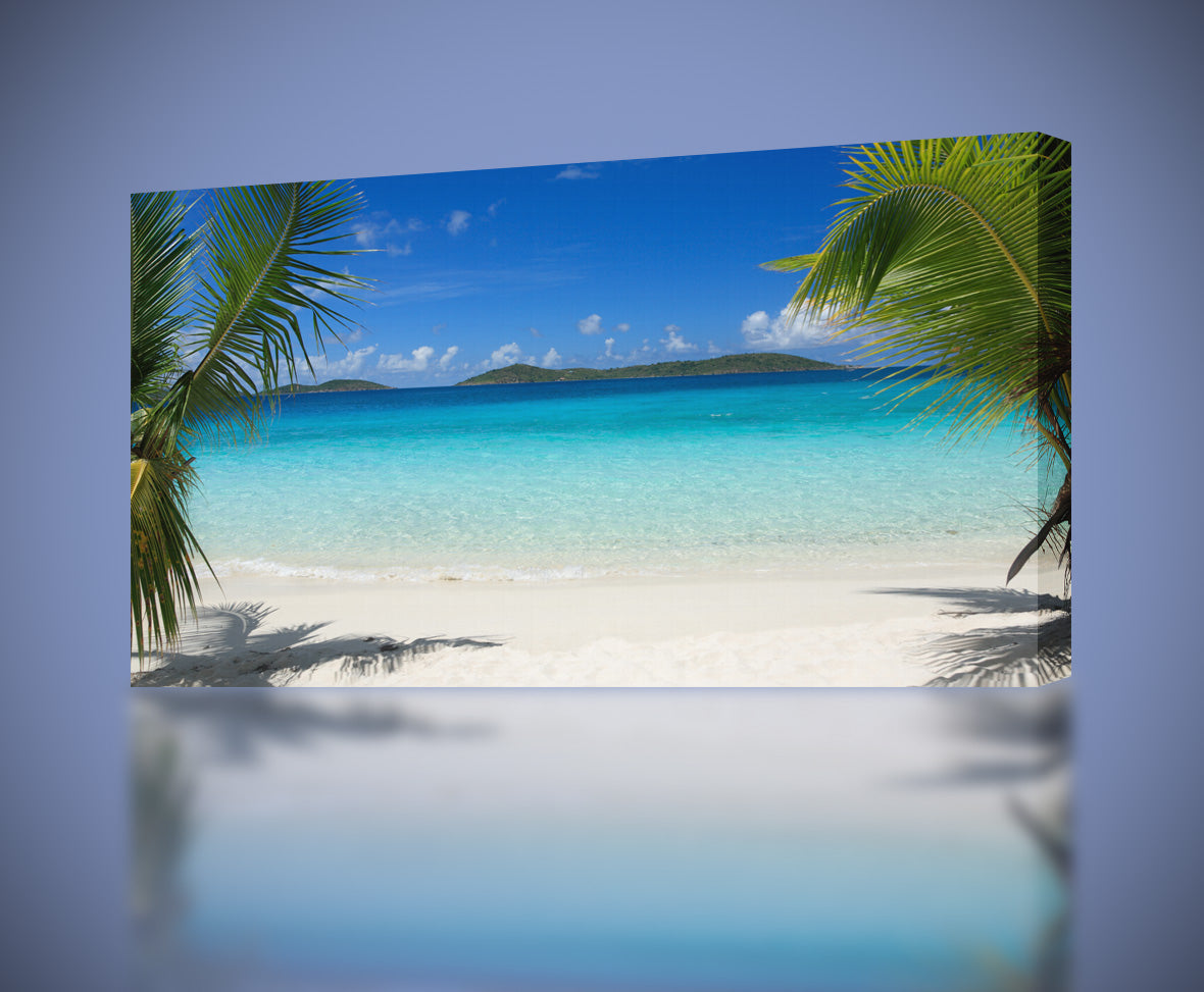 Tropical Beach Canvas Print Giclee