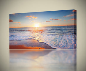 Giclee d’impression de toile de coucher du soleil de plage