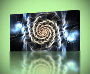 Tribal Glowing CIrcles Canvas Print Giclee