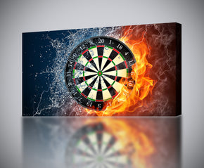 Dart Board Canvas Print Giclee