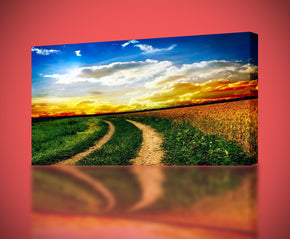 Route de campagne Impression sur toile