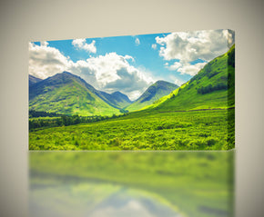 Giclee d’impression de toile de montagnes de collines vertes