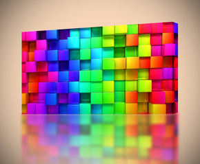 Blocs colorés Toile Impression Giclee