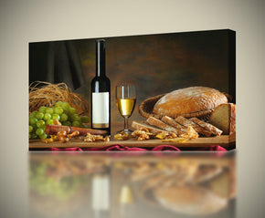 White Wine Pub Restaurant Bar Canvas Print Giclee