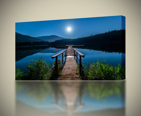 Lost Lake Moon Bridge Canvas Print Giclee