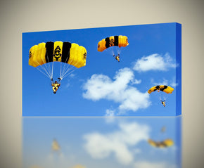 Skydive Plane Jump Parachute Canvas Print Giclee