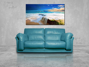 Exotic Beach Waterfall Canvas Print Giclee